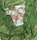 Trendy Soft & smooth silk satin Saree with embroidery