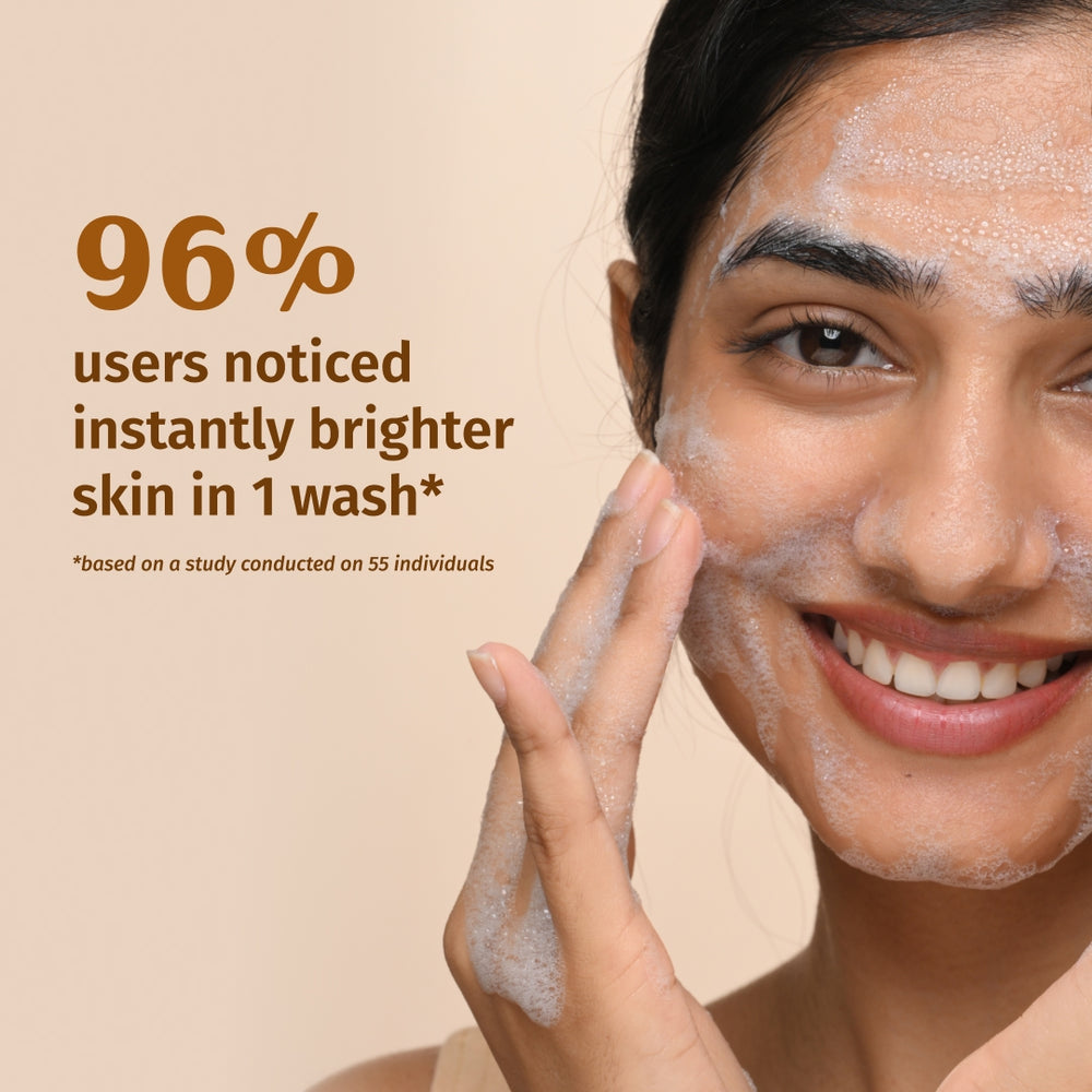 Face Brightening Kit. Milk Powder Face Wash & Milk Drops Brightening Serum. #227