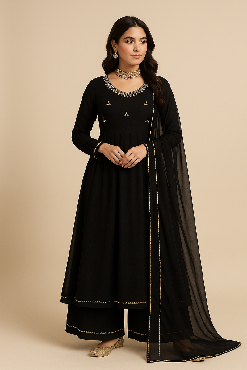 New Designer Party Top + Palazzo & Dupatta Set #218