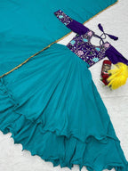 Chinon Embroidery Shalwar with Shawl