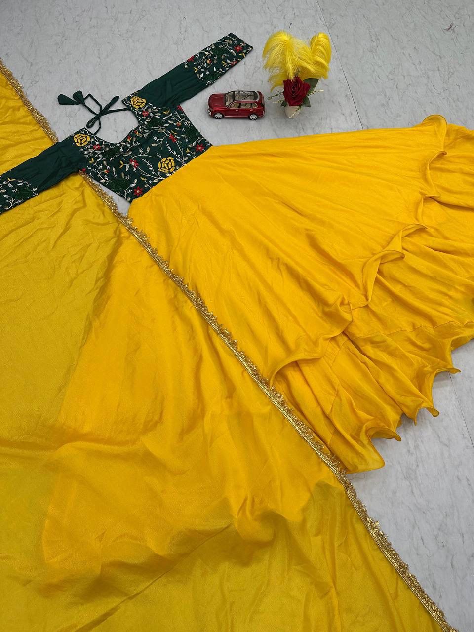 Chinon Embroidery Shalwar with Shawl