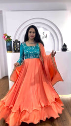 Chinon Embroidery Shalwar with Shawl