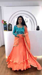 Chinon Embroidery Shalwar with Shawl