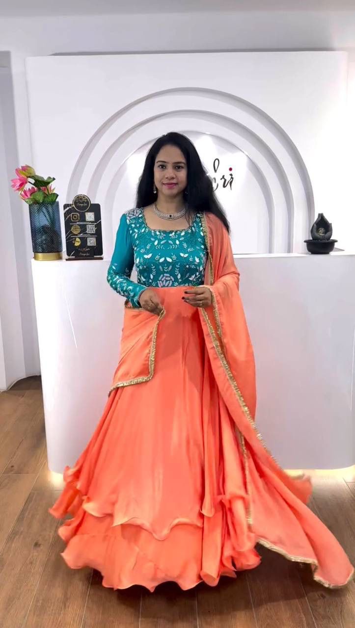 Chinon Embroidery Shalwar with Shawl