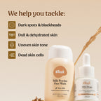 Face Brightening Kit. Milk Powder Face Wash & Milk Drops Brightening Serum. #227