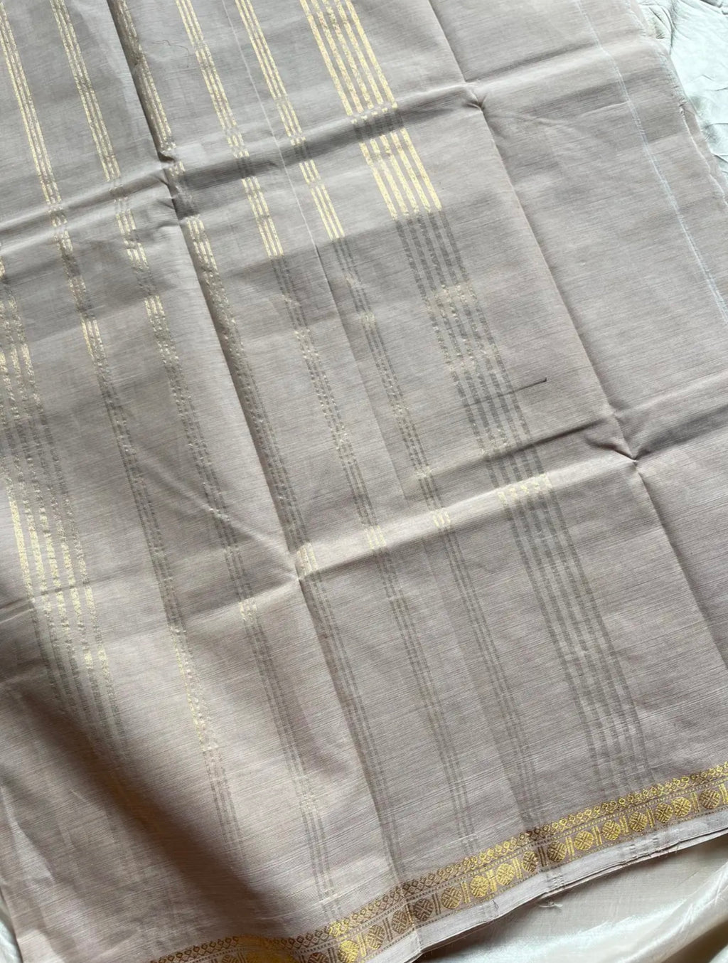 Beige & brown kanchi cotton saree | 273