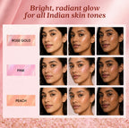 Faces canada strobe cream | must have minis | rose gold,pink,peach | combo of 3 #285