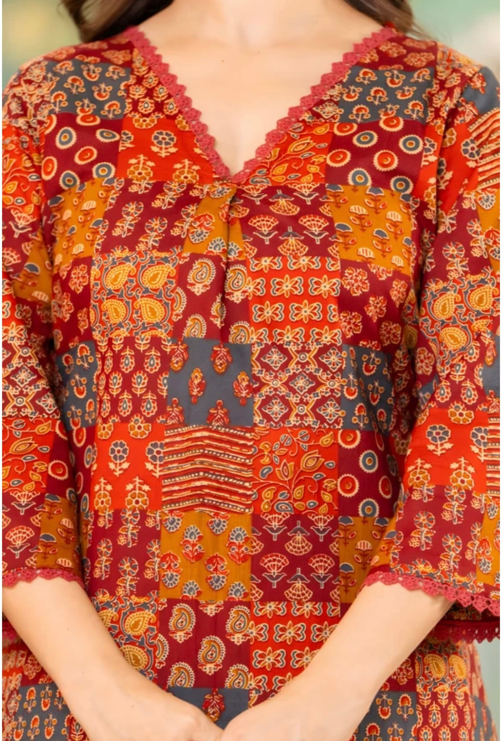 Tabeedah Top Palazzos Co-ords Set | #242