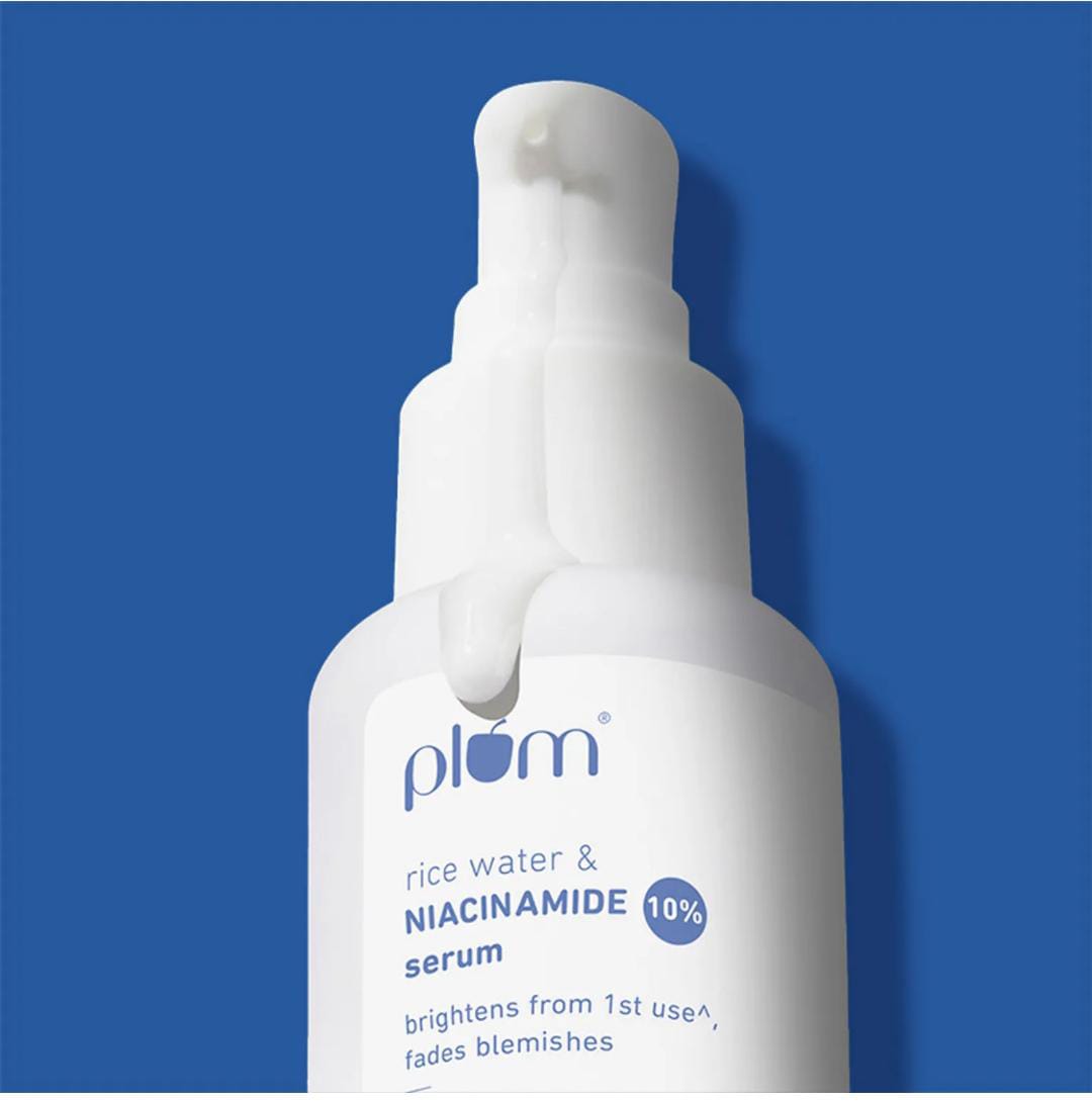 Plum. 10% Niacinamide Brightening Face Serum with Rice Water | 15 ML |30 ML | 50 ML |