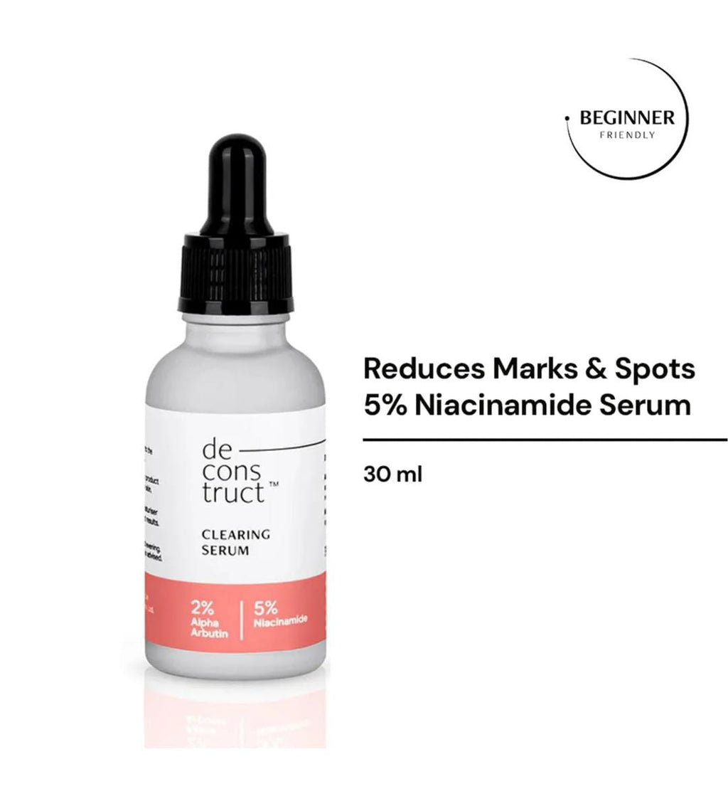 Deconstruct. Clearing Serum. 5% Niacinamide + 2% Alpha Arbutin | All Skin | 30ml