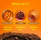Chemist at Play. Exfoliating Natural AHAs Body Scrub For Removing Tan & Dead Skin Cells-Coffee Body Scrubs | 75g