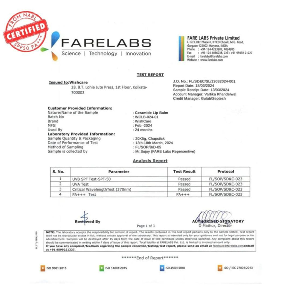 Tinted Ceramide Lip Balm with SPF50 PA+++ -Kojic Acid & Niacinamide - For Lip Lightening | 5g