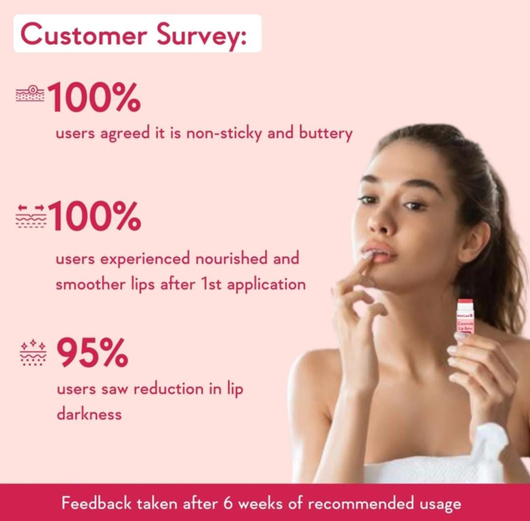 Tinted Ceramide Lip Balm with SPF50 PA+++ -Kojic Acid & Niacinamide - For Lip Lightening | 5g