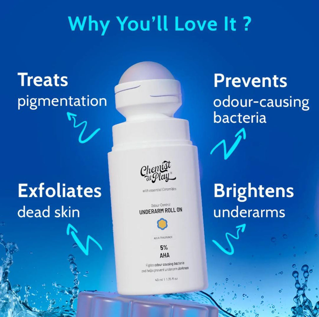 Chemist at Play  5% AHA Underarm Roll On | 40ml