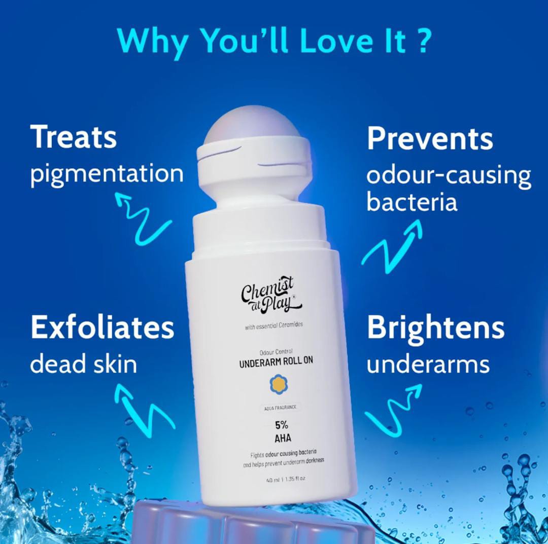 Chemist at Play  5% AHA Underarm Roll On | 40ml