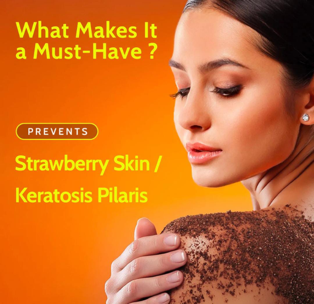 Chemist at Play. Exfoliating Natural AHAs Body Scrub For Removing Tan & Dead Skin Cells-Coffee Body Scrubs | 75g