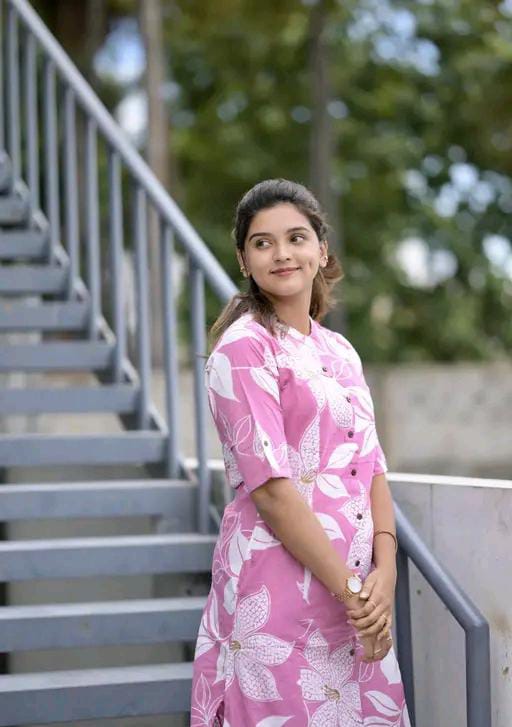 Cotton Kurti With Bottomwear