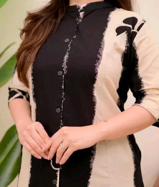 Rayon Women Kurti With Bottomwear