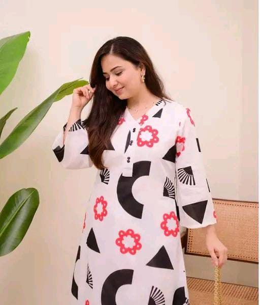 Rayon Women Kurti With Bottomwear