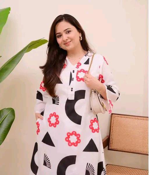 Rayon Women Kurti With Bottomwear