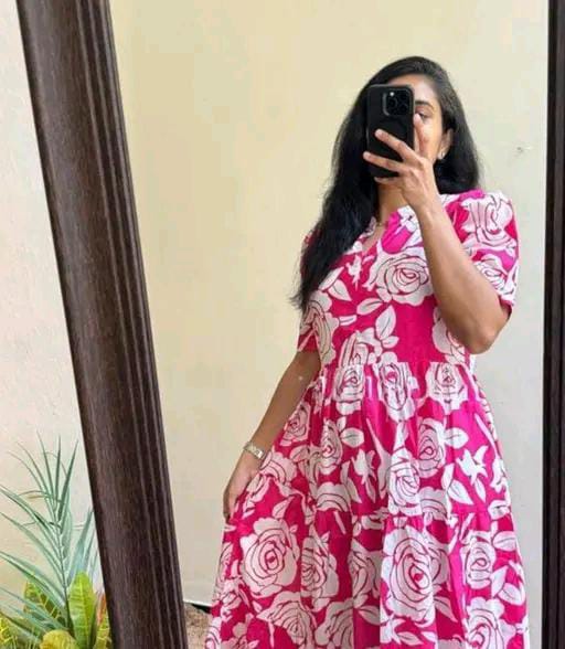 Floral printed frock