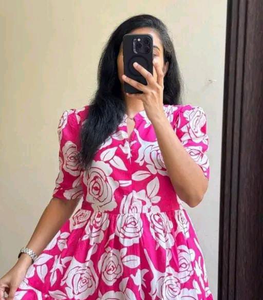 Floral printed frock