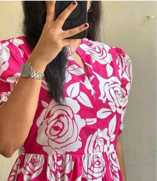 Floral printed frock