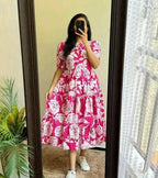 Floral printed frock