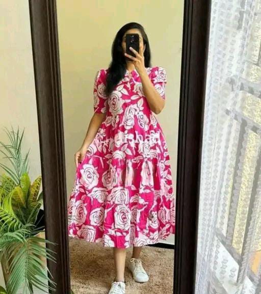 Floral printed frock