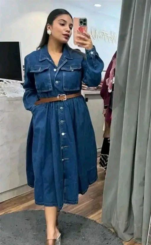 Denim Top Long sleeve with pocket