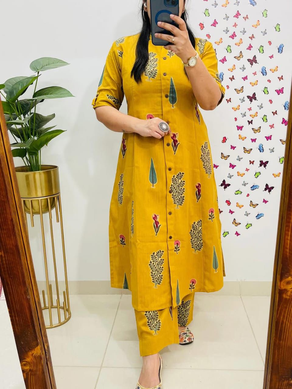 Aline Kurti Pattern paired with Ankle Length pant