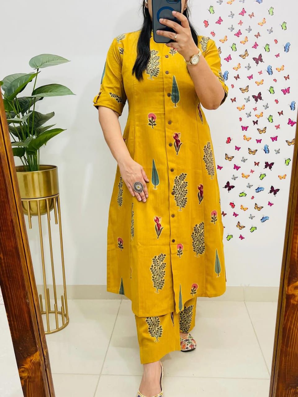 Aline Kurti Pattern paired with Ankle Length pant