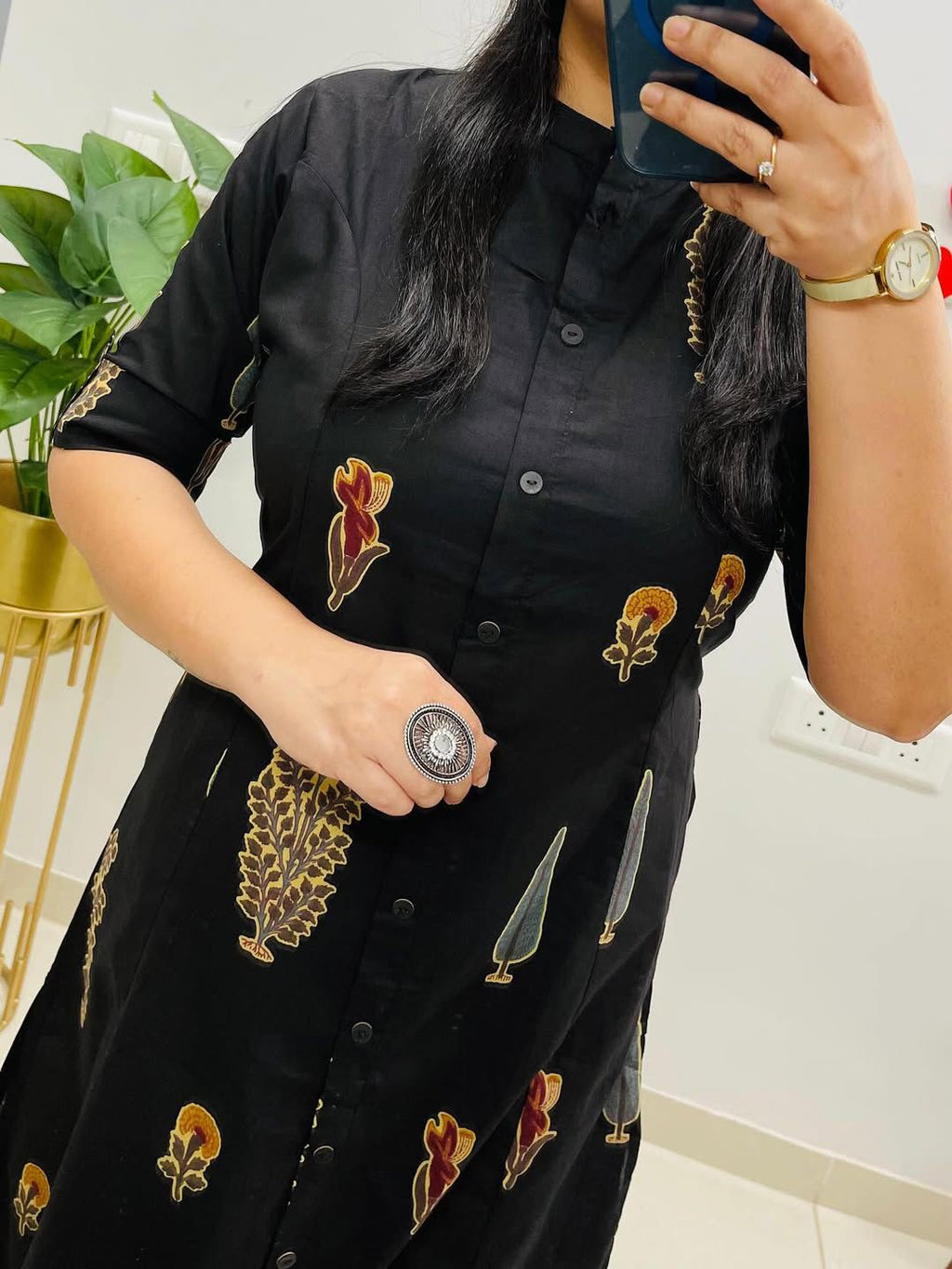 Aline Kurti Pattern paired with Ankle Length pant