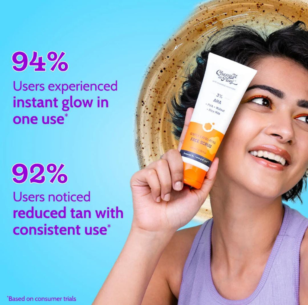 Chemist at Play. Exfoliating Face Scrub For Dead Skin Blackheads | 100ml