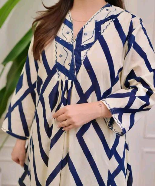 Rayon Printed Kurti With Bottom Wear