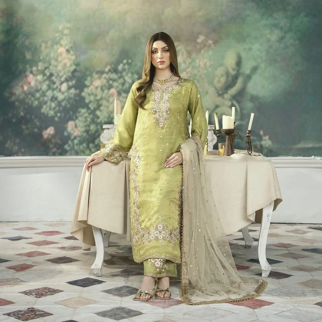 Designer Party Wear Look Pur Jimmy Choo Top Plazzo & Dupatta Set 2