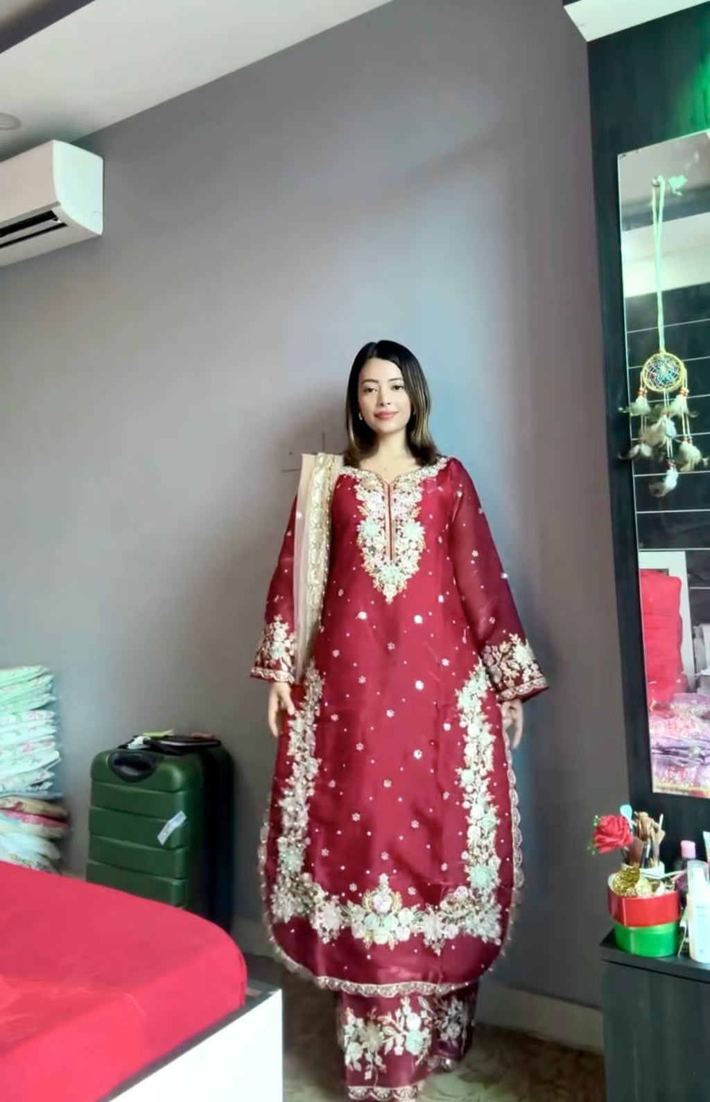 Designer Party Wear Look Pur Jimmy Choo Top Plazzo & Dupatta Set 2