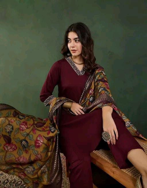 Cotton Women Kurti With Dupatta & Bottomwear