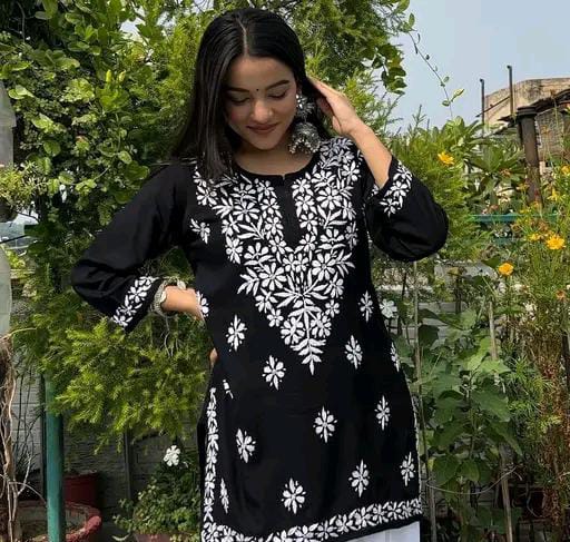 Rayon Embroidery Kurti