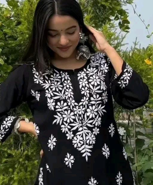 Rayon Embroidery Kurti