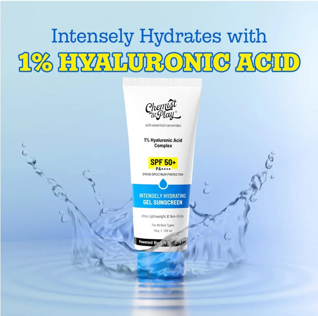 Intensely Hydrating Gel Sunscreen SPF 50+1 Ultralight, Non-Sticky &amp; Quick-Absorbing | 45g