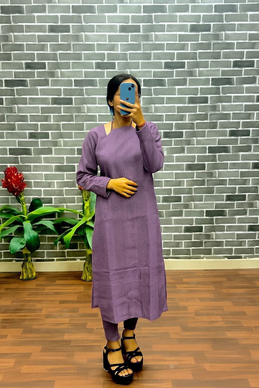 Premium Roman Silk Kurtis