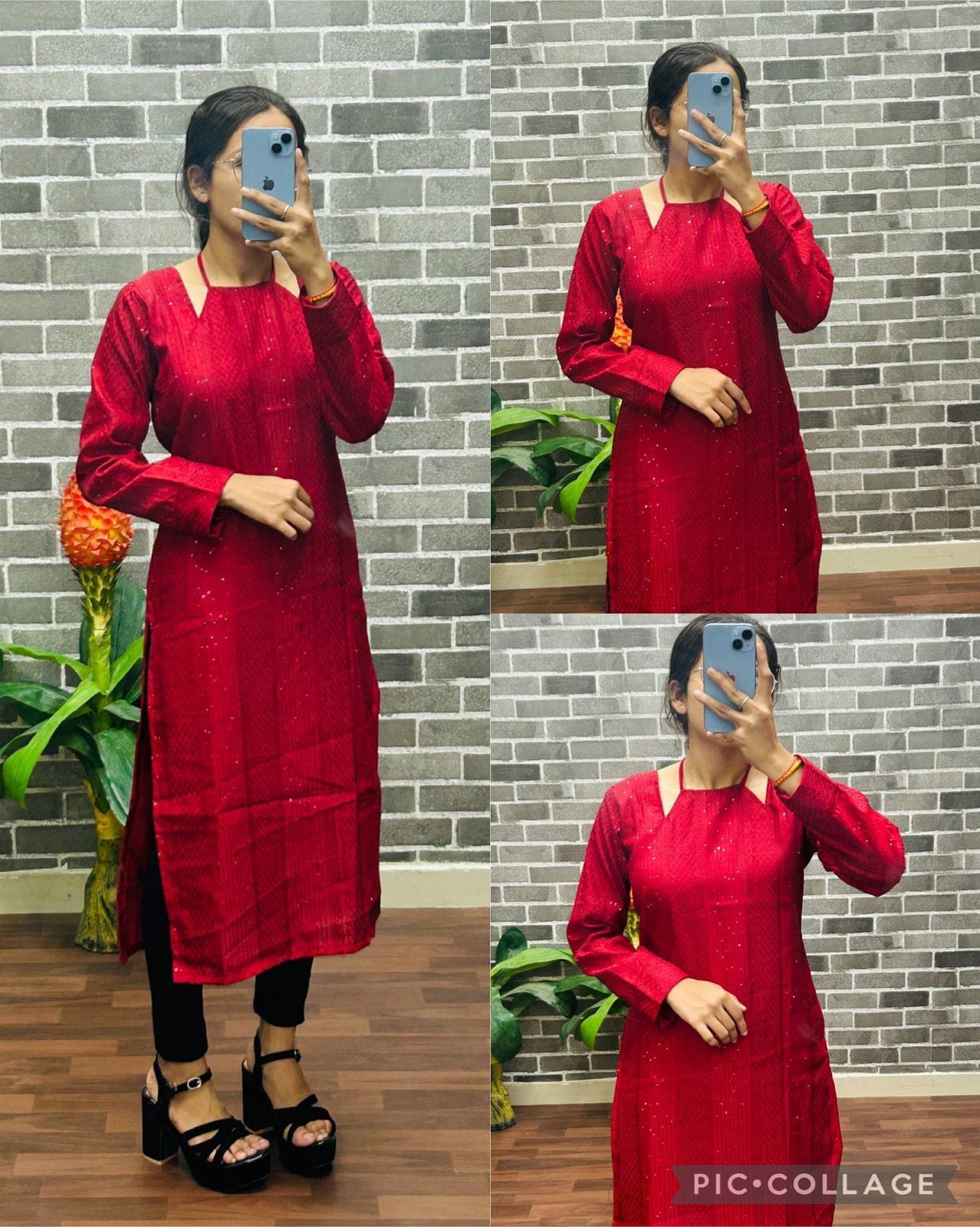 Premium Roman Silk Kurtis