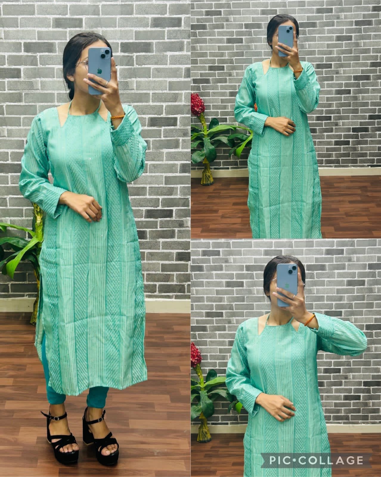 Premium Roman Silk Kurtis
