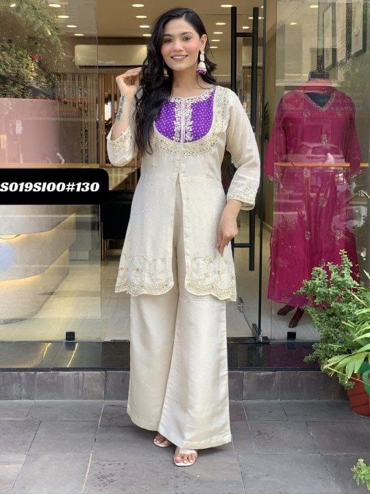 Roman Silk Kurti Set - Tradition Meets Luxury