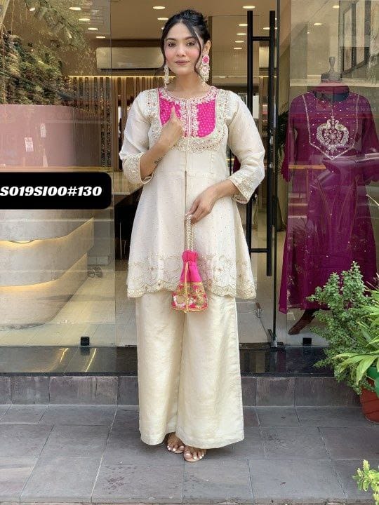 Roman Silk Kurti Set - Tradition Meets Luxury