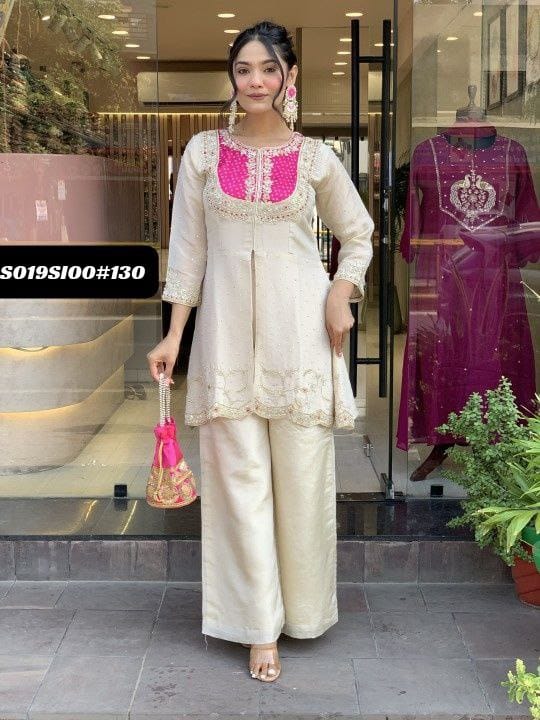 Roman Silk Kurti Set - Tradition Meets Luxury
