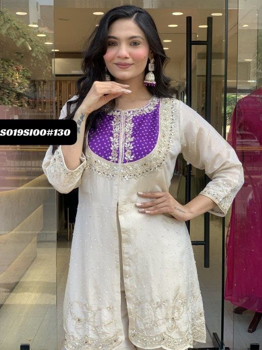 Roman Silk Kurti Set - Tradition Meets Luxury