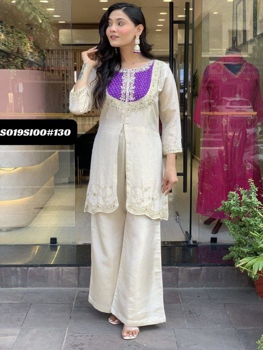 Roman Silk Kurti Set - Tradition Meets Luxury