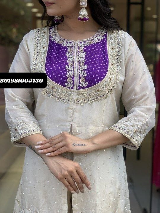 Roman Silk Kurti Set - Tradition Meets Luxury
